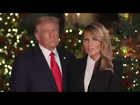 President Donald Trump and First Lady Melania Trump Give Christmas Greeting.