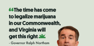 Virginia approved legislation legalizing the simple possession of marijuana on July 1, 2021