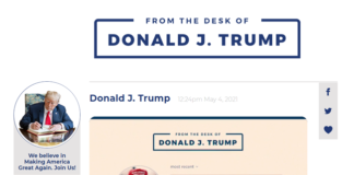 Donald Trump launches a new website to communicate with supporters
