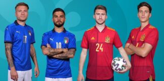 Italy face Spain in the first Euro 2020 Semi-Final Tuesday Evening
