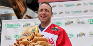 Joey Chestnut wins 14th Nathan’s Famous Hot Dog Eating Contest