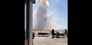 A truck filled with fireworks accidentally explode on Ocean City beach