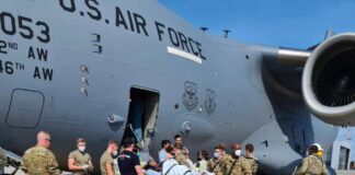 Afghan woman gives birth on US evacuation flight