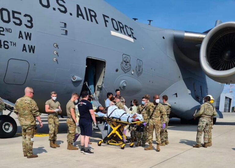 Afghan woman gives birth on US evacuation flight