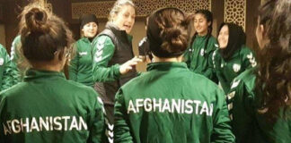 Afghan women football players leave country on evacuation flight