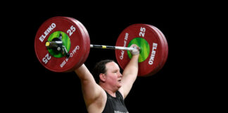 NZ’s Laurel Hubbard, the first transgender weightlifter eliminated in the women’s +87 kilogram competition