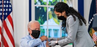 President Biden gets Pfizer’s COVID-19 booster shot