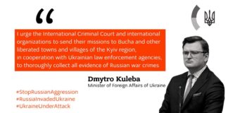 Kuleba calls on the mission of the International Criminal Court to come to Bucha to gather evidence