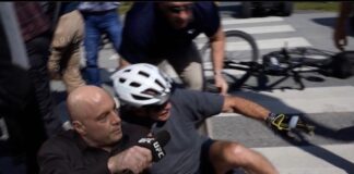 President Biden Falls off His Bike near Delaware beach home