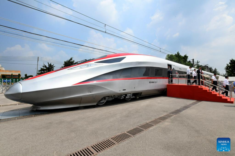 China’s shipment of high-speed trains to Indonesia  left the port of Qingdao