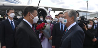 Chinese president lands in Kazakhstan, 1st time out of China since January 2020