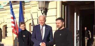 U.S. President Joe Biden makes surprise visit to Ukraine ahead of first war anniversary