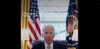 Biden issues first veto, replaces Republican investment bill