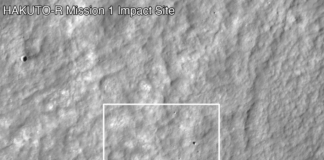 NASA publishes moon images showing Japan lander crash site