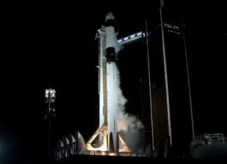 SpaceX in Talks for 80,000 Cell Sites in Wireless Push A SpaceX rocket stands on a launch pad at night with vapor billowing around its base. (Photo: Video Screenshot)