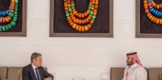 Blinken meets Saudi crown prince amid Mideast crisis