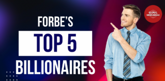 Top Five Billionaires in the World (As of 7 AM ET – Forbes Real-Time Rankings)