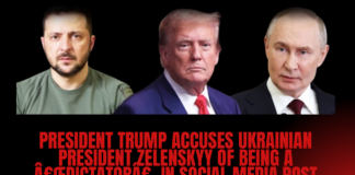 President Trump Accuses Ukrainian President Zelenskyy of Being a “Dictator” in Social Media Post