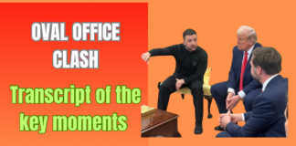 Transcript of the key moments from Oval Office Clash