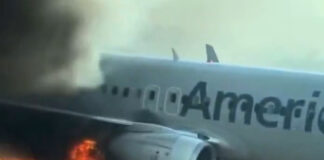 American Airlines Plane Catches Fire After Emergency Landing at Denver Airport