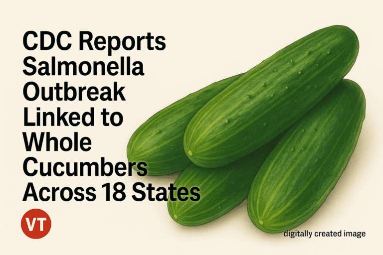 CDC Reports Salmonella Outbreak Linked to Whole Cucumbers Across 18 States