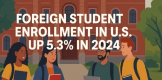 ICE Report: Foreign Student Enrollment in U.S. Rose 5.3% in 2024, Topped by India and China
