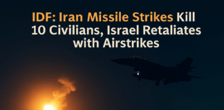 IDF: Iran Missile Strikes Killed 10 Civilians as Israel Retaliates