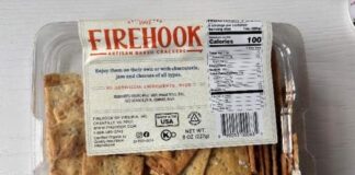 Firehook of Virginia Recalls Sea Salt Crackers Over Undeclared Sesame Allergen