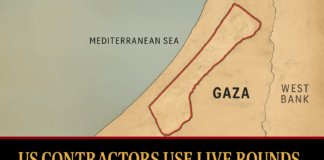Report: US Contractors Using Live Rounds at Gaza Aid Distribution Sites