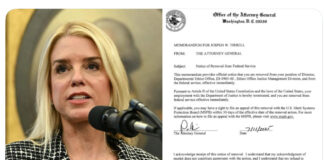 Justice Department Fires Ethics Director Joseph Tirrell Effective Immediately