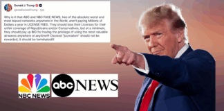 Trump Blasts ABC, NBC as “Biased,” Threatens Broadcast License Revocation