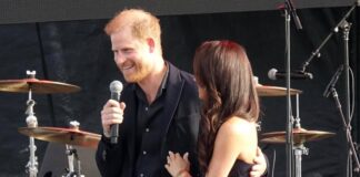 Prince Harry and Meghan Markle make surprise appearance at One805LIVE benefit in California
