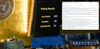 U.S. Opposes UN Resolution Endorsing Two-State Solution for Palestine, Calls It ‘Gift to Hamas’