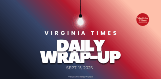 Virginia Times Daily Wrap-Up: Monday, September 15, 2025