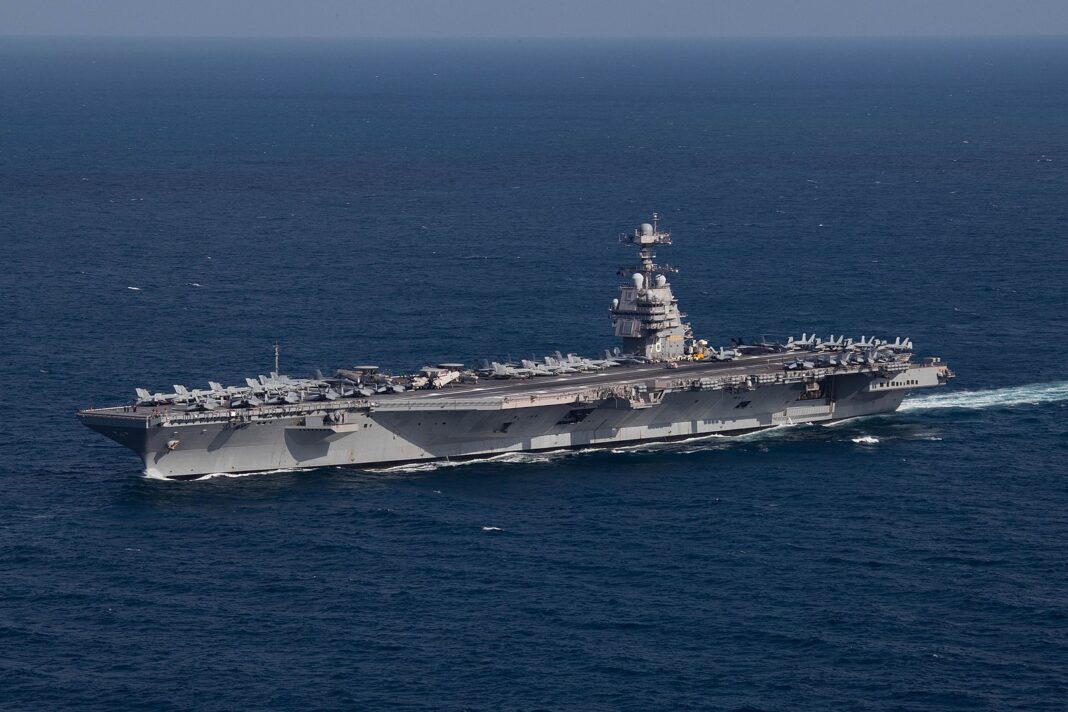 File:USS Gerald R. Ford (CVN-78) underway in the Atlantic Ocean on 9 October 2022