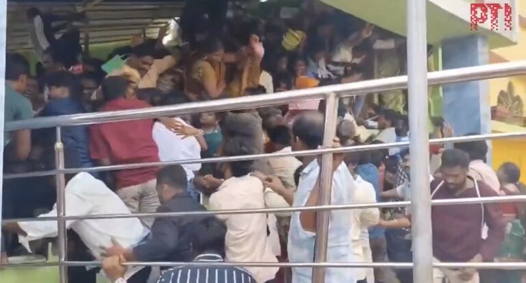 Stampede at Andhra Pradesh Temple Leaves Ten Dead, Dozens Injured
