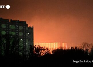 Russian Missile and Drone Barrage Slams Kyiv, Killing One and Injuring Dozens