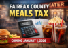 Fairfax County meals tax set to begin Jan. 1, 2026