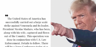 DEVELOPING — Trump Claims U.S. Strike in Venezuela, Says Maduro Captured