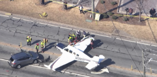 Emergency Plane Landing in Gainesville Hits 3 Cars, Sends 2 to Hospital