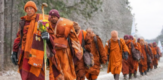 Buddhist Monks’ Walk for Peace Heads Through Fairfax on Final Stretch to D.C.
