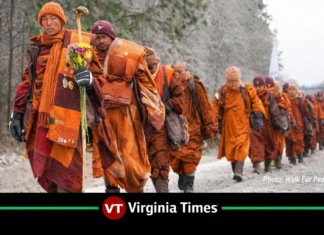 Buddhist Monks’ Walk for Peace Heads Through Fairfax on Final Stretch to D.C.