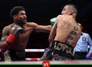 Shakur Stevenson beats Teofimo Lopez for 140-lb titles