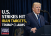 Trump says U.S. Strikes Hit Military Targets on Iran’s Kharg Island