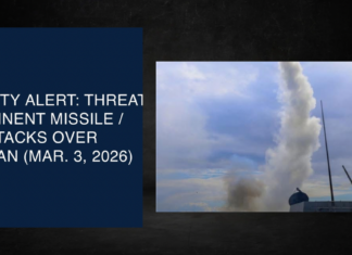 Security Alert: U.S. Warns of Imminent Missile, UAV Threat Over Dhahran
