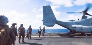 Pentagon Sends 2,500 Marines to Middle East as Iran Escalates Strait Attacks, WSJ Reports US Marine -file photo by Raul Sotovilla/U.S.Marine