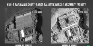 CENTCOM Says Iranian Missile Assembly Site at Kuh-E Barjamali Has Been Disabled