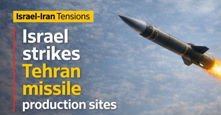 Israel Says It Struck Iranian Cruise Missile Production Sites in Tehran