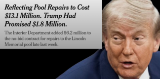 Trump Criticizes New York Times Over Reflecting Pool Cost Report