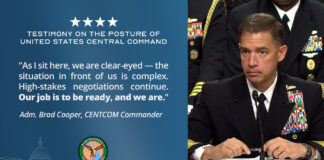 CENTCOM Commander Says Operation Epic Fury Weakened Iran’s Regional Strike Capabilities